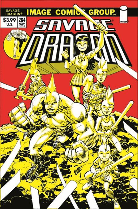 Savage Dragon #284 Cover B Erik Larsen 70 S Throwback Variant (Mature)
